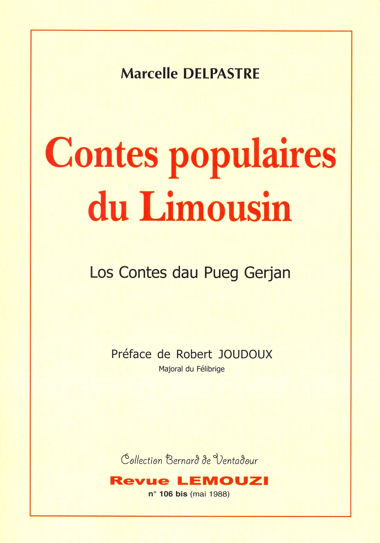 Couverture de Contes populaires du Limousin - Los contes dau Pueg Gerjan (D)