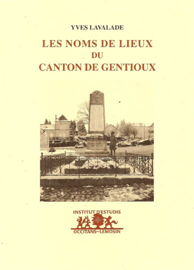 Les noms de lieux du canton de Gentioux (Creuse)