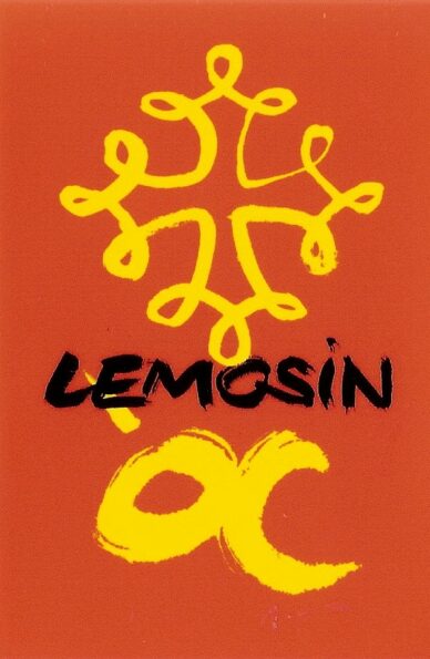 Autocollant rectangle "Lemosin ÒC"