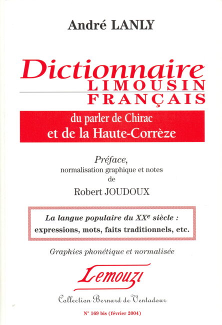 Dictionnaire limousin-français du parler de Chirac et de la Haute-Corrèze