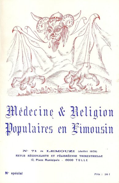 Médecine & Religion populaires en Limousin / Lemouzi N°71
