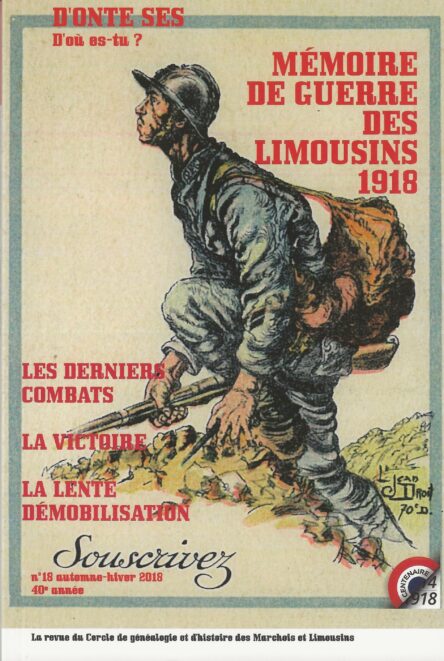 D'onte ses ? - D'où es-tu ? N° 18 : Mémoires de guerre des Limousins 1918