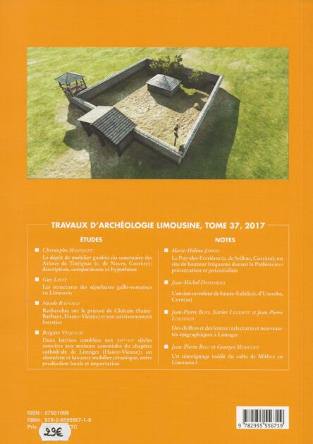 Travaux d'archéologie limousine Tome 37 – Image 2