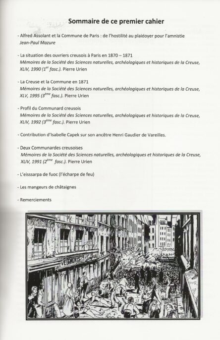 Les cahiers des migrants creusois dans la Commune de Paris 1871 / N°1 – Image 2