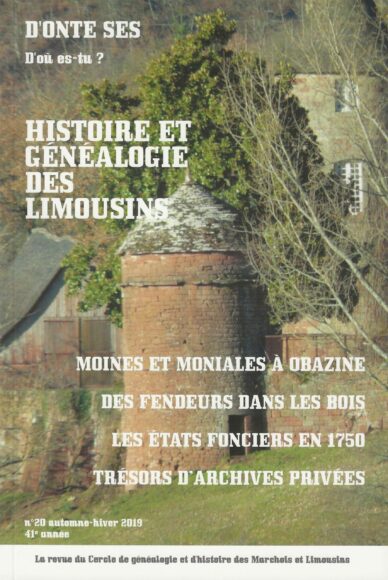 D'onte ses ? - D'où es-tu ? N° 20 : Histoire et généalogie des Limousins