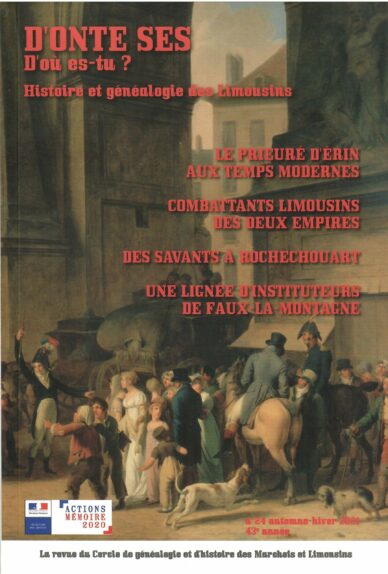 D'onte ses ? - D'où es-tu ? N° 24 : Histoire et généalogie des Limousins