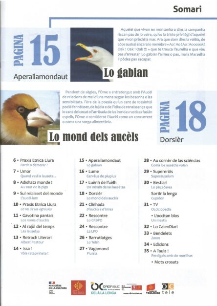 Lo Diari : La cultura, en occitan #80 – Lo mond dels aucèls - Image 2