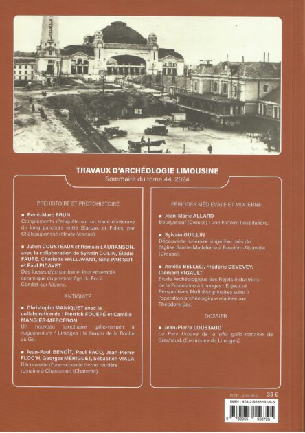 Travaux d'archéologie limousine Tome 44 - Image 2
