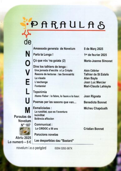 Paraulas de Novelum N° 187