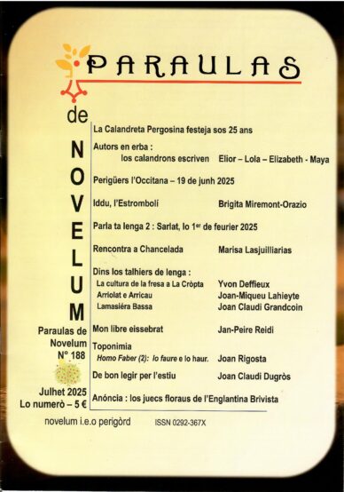 Paraulas de Novelum N° 188