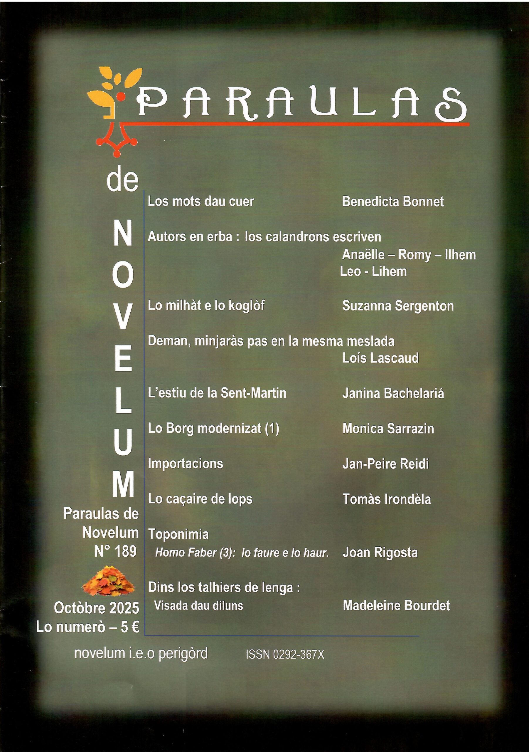 Paraulas de Novelum N° 189