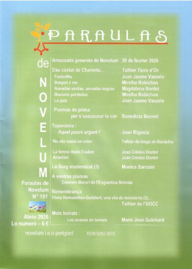Paraulas de Novelum N° 191